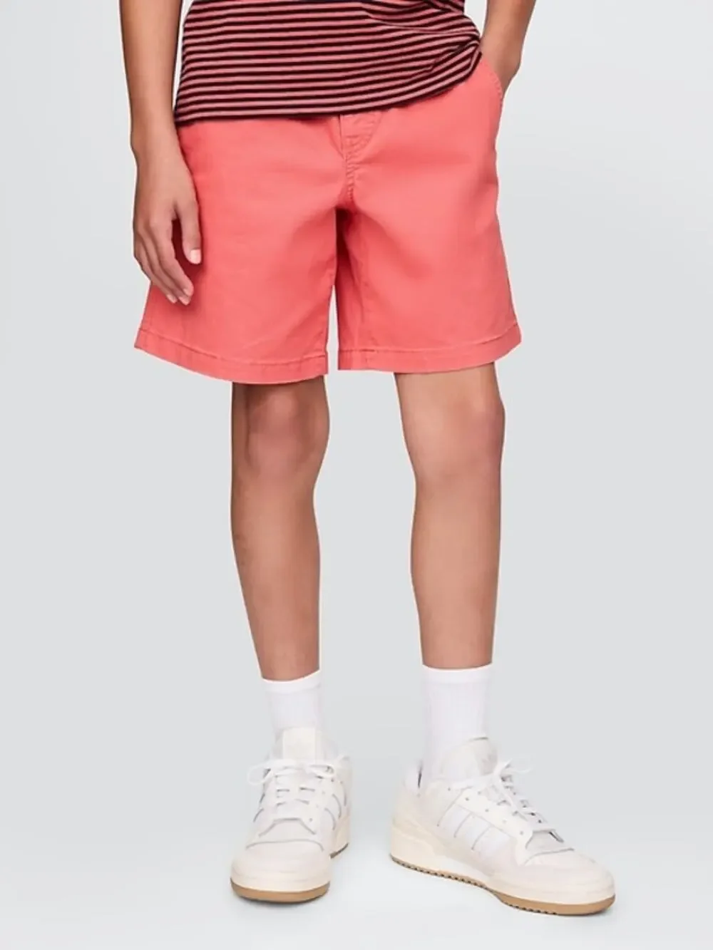 Gap Boys Neon Orange Coral Chino Shorts Youth Size 5